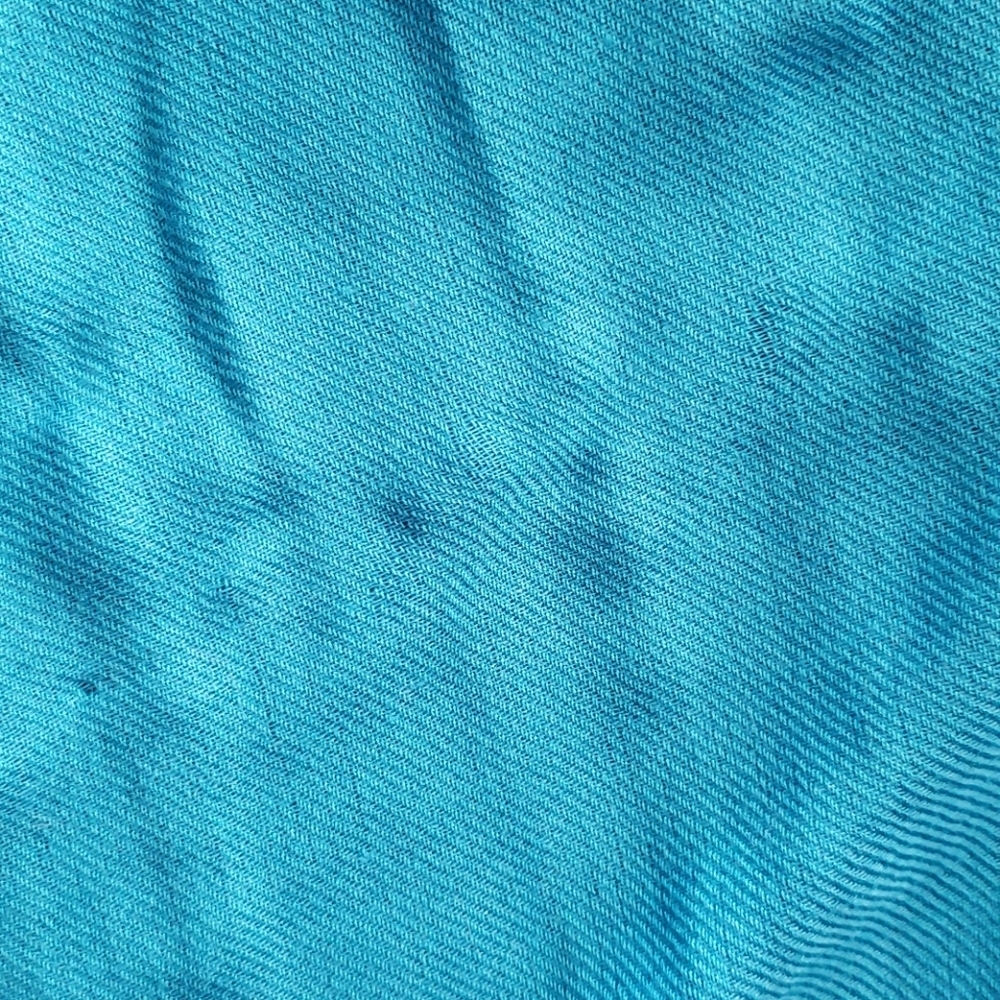 Turquoise Pashmina Scarf Wrap Shawl Fringe Soft Lightweight - Picture 5 of 6